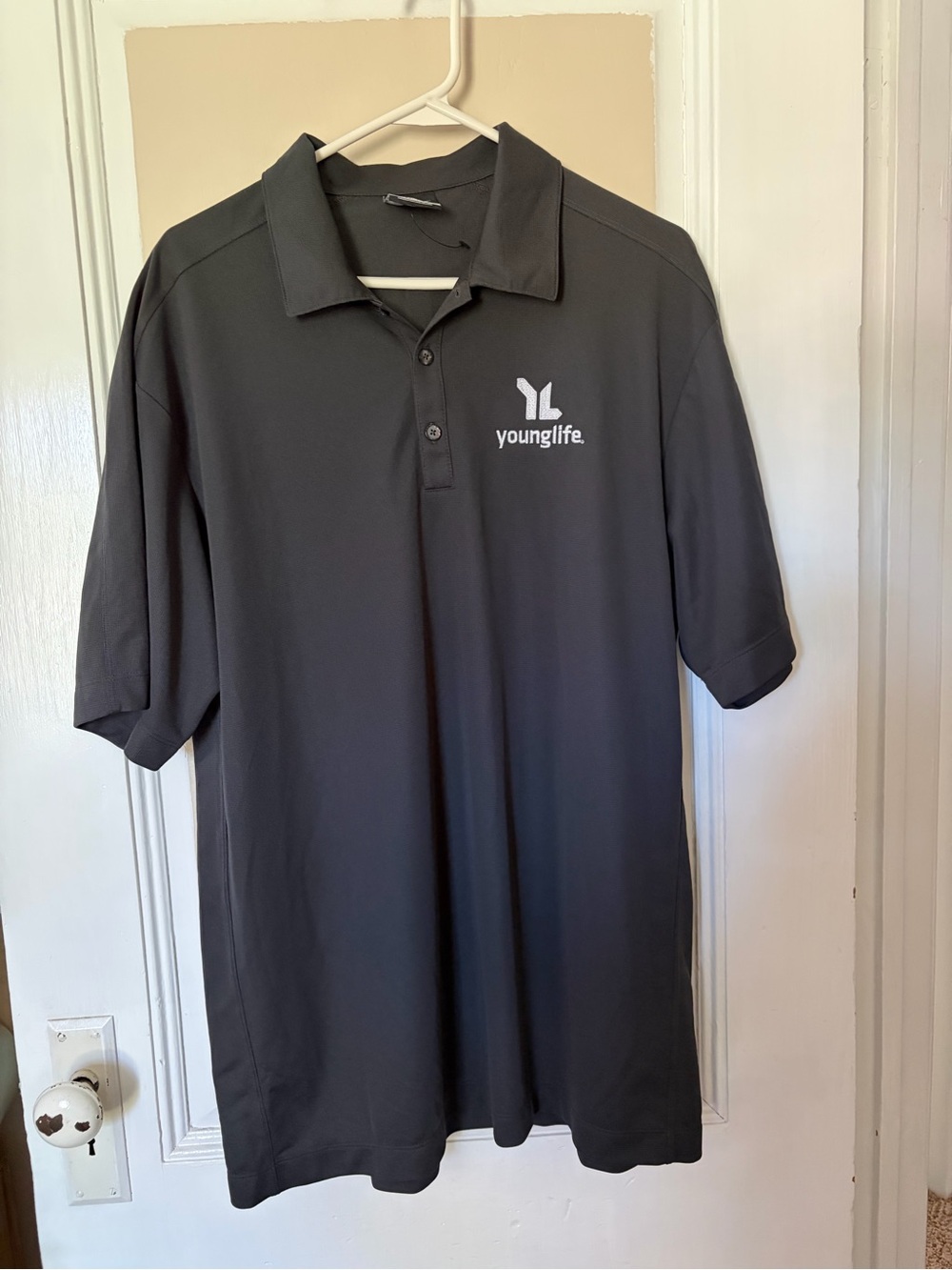 Nike Men's Dark Gray Polo with Young Life Logo